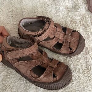 Stride Rite Brown Kids Sandals